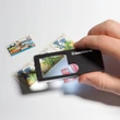 Kép 3/4 - Leuchtturm POCKET nagyító, 2.5x és 10x nagyítással, LED és UV világítással