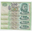 Kép 1/2 - 1998 200 forint FC sorozat 4 db sorszámkövető aUNC bankjegy
