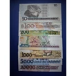 Kép 2/2 - Brazília 50-100-200-500-1000-5000-10000 Cruzeiros UNC bankjegy sor. 7 db egyben!