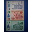 2018 Nigéria 5-10-20 Naira UNC bankjegy sor. 3 db egyben