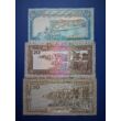 1990-1993 Jemen 10-20-50 Rial UNC bankjegy sor. 3 db egyben