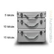 Kép 6/6 - 5,10 és 15 tálcás egyedi tálcákkal is kérhető érmetartó kofferek a webnumizmatikánál