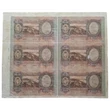 Kép 6/6 - 1943 1000 Pengő vágatlan bankjegy ív 