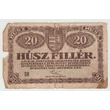 Kép 1/2 - 1920 20 Fillér pénzjegy