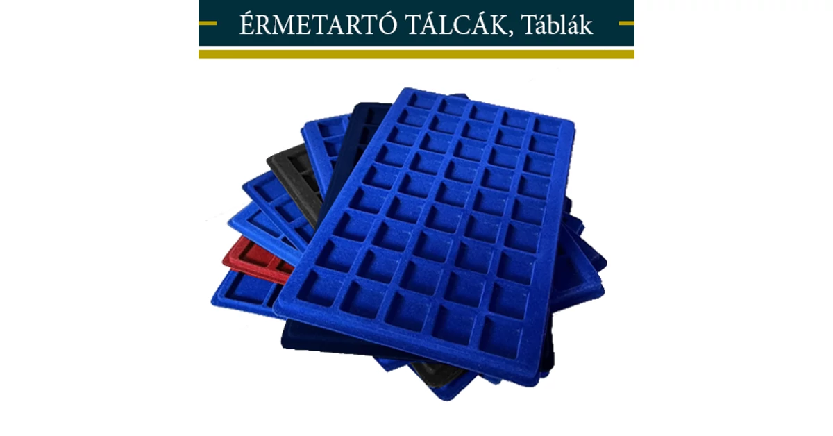 Érmetartó tálca, érmetálca, éremtartó tálcák, táblák