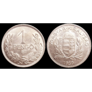 1939 1 Pengő ezüst érme 