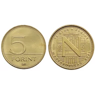 2021. évi 5 forint „N” betű – 75 éves a forint emlékérme