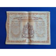 Hadsegítési és Népjóléti nyereménykölcsön kötvény 1917 40 koronáról Numizmatika - Értékpapír, váltó