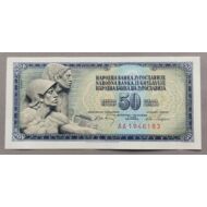  Jugoszlávia 50 Dinar UNC bankjegy