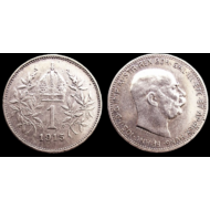 1915 1 korona ezüst érme