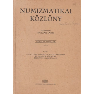 Numizmatikai Közlöny – 1965–1966 (LXIV–LXV. évfolyam)