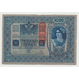 1902 1000 korona bankjegy Numizmatika-bankjegyek