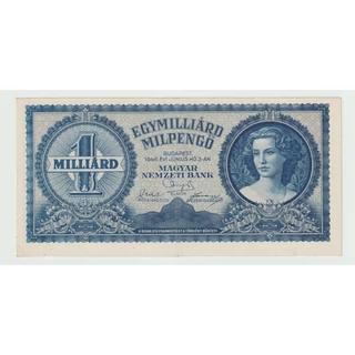 1946 1 Milliárd milpengő bankjegy 