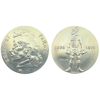 1976 MÉE Budapesti Csoport II. Rákóczi Ferenc ezüst emlékérme