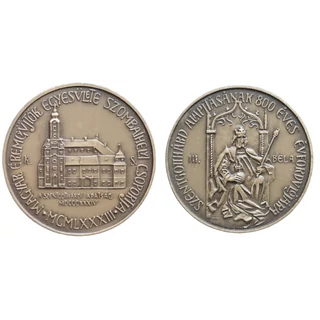 1983 MÉE Szombathelyi Csoport Szentgotthárd 800 éves emlékérme