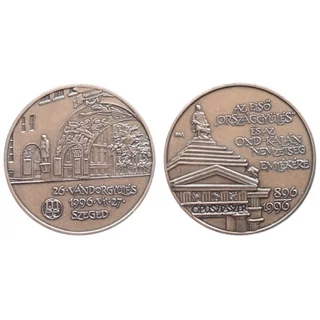 1996 MÉE Szegedi Csoport 26. Vándorgyűlés Szeged-Ópusztaszer emlékérme