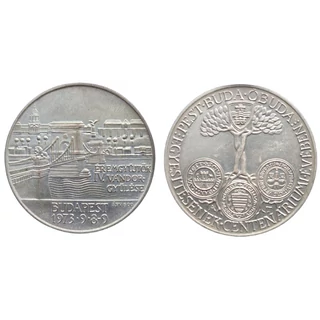 1973 MÉE Budapesti csoport ÉREMGYŰJTŐK IV. VÁNDORGYŰLÉS ezüst emlék érme