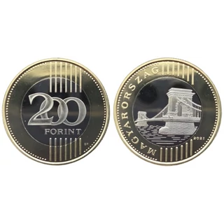 2021 200 forint PP érme - Mindössze 7000 darabos proof kiadás