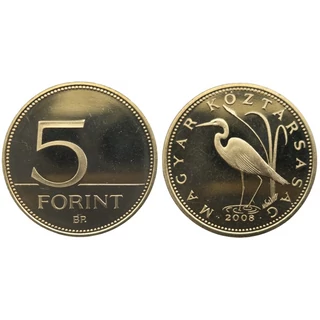 2008 5 forint PP érme - Mindössze 7000 darabos proof kiadás