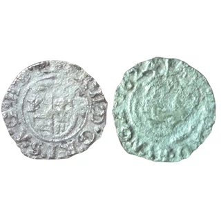 1624-es II. Mátyás ezüst denár – K-B verdejelű, Madonna ábrázolással