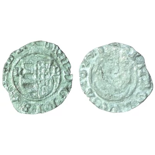 1613 II. Mátyás ezüst dénár – K-B verdejel, Madonna ábrázolással