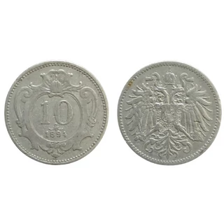 1894 10 Heller érme– Osztrák–Magyar Monarchia