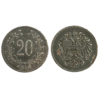 1916 20 Heller Osztrák forgalmi érme