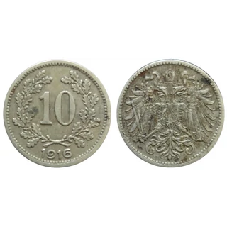 1916 10 Heller érme– Osztrák–Magyar Monarchia