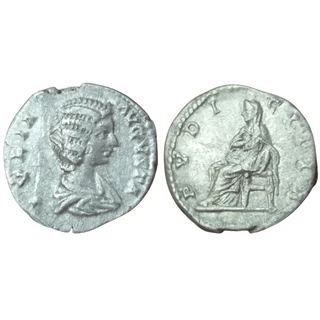 Julia Domna Denarius, római ezüst érme – Kr.u. 198-202, RIC 576