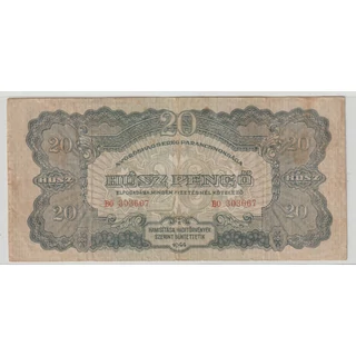 1944 20 Pengő bankjegy - Vörös hadsereg kiadás
