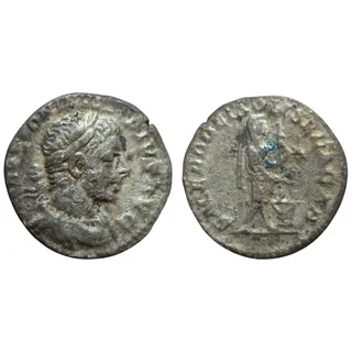 Elagabalus Denarius, római ezüst érme SACERD DEI SOLIS ELAGAB – Kr.u. 221-222, RIC 131