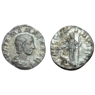 Julia Mamaea Denarius, római ezüst érme IVNO CONSERVATRIX – Kr.u. 222, RIC 343