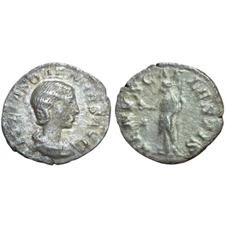 Julia Soaemias Denarius, római ezüst érme VENVS CAELESTIS – Kr.u. 220-222, RIC 241