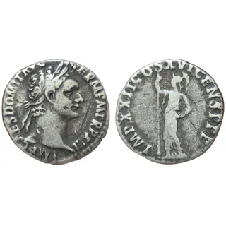 Domitianus Denarius, római ezüst érme – Kr.u. 92, RIC 733