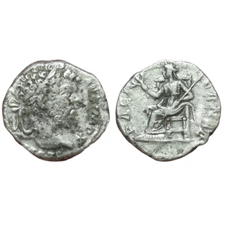 Septimius Severus Denarius, római ezüst érme – Kr.u. 197-198, RIC 118