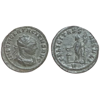 Tacitus Antoninianus, római ezüstözött billon érme – Kr.u. 275-276, RIC 184 var. V