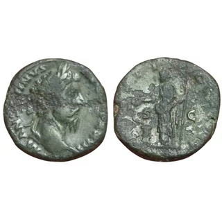 Marcus Aurelius Sestertius, római bronz érme – Kr.u. 169, RIC 964