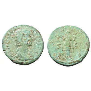Julia Mamaea Sestertius, római bronz érme – Kr.u. 222-235, RIC 708