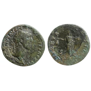 Antoninus Pius Sestertius, római bronz érme – Kr.u. 153-154, RIC 916