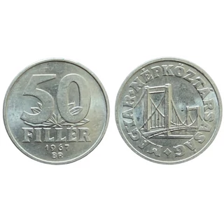 1967 50 Fillér verdefényes forgalmi érme