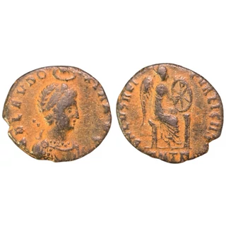 Eudoxia Follis, római bronz érme – Kr.u. 401-402, RIC X 104