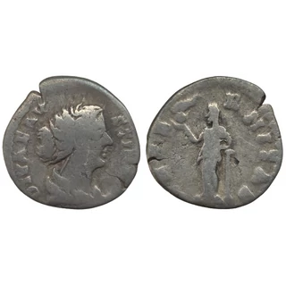 Diva Faustina Denarius, római ezüst érme – Kr.u. 141, RIC 344
