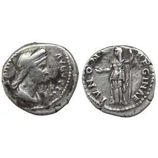 Sabina Denarius, római ezüst érme – Kr.u. 134-136, RIC 395a