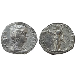 Julia Domna Denarius, római ezüst érme – Kr.u. 196-211, RIC 548