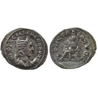 Otacilia Severa Antoninianus, római ezüst érme – Kr.u. 244-246, RIC 125c