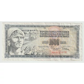 1978 1000 dinár bankjegy Jugoszlávia