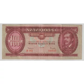 1962 100 forint bankjegy Numizmatika-bankjegyek