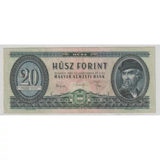 1965 20 forint  bankjegy 