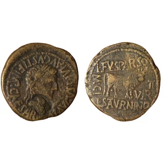Tiberius As, római provinciális bronz érme – Kr.u. 14-37, RPC 448