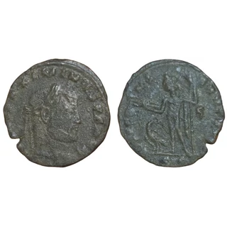 Maximinus II Follis, római bronz érme – Kr.u. 312, RIC VI 222b